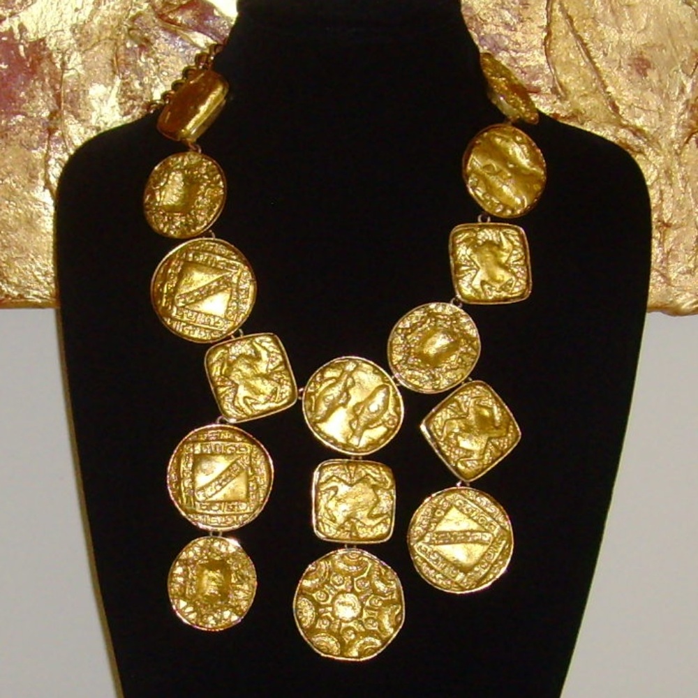 Kenneth J Lane (Kjl) Statement Bib Necklace - image 1